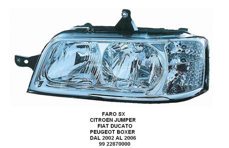 FARO FIAT DUCATO - JUMPER - BOXER 02 - 06 SX